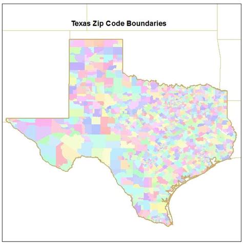 Zip Code Map Of Texas Map