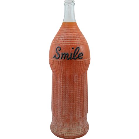 Smile Orange Soda Advertising Store Display One Gallon Bottle 1920s