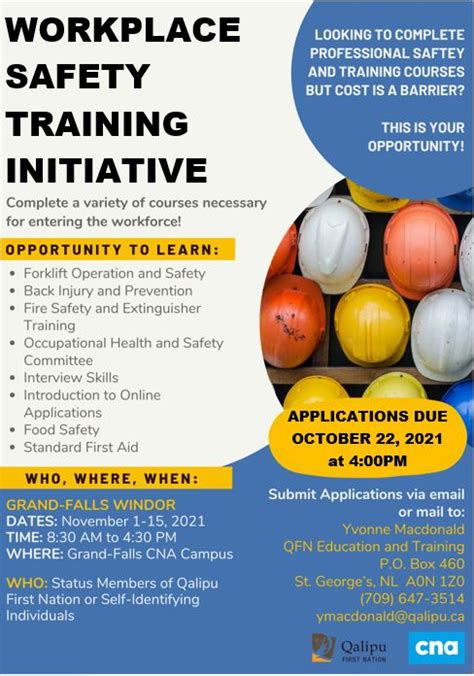 Workplace Safety Training Initiative Qalipu