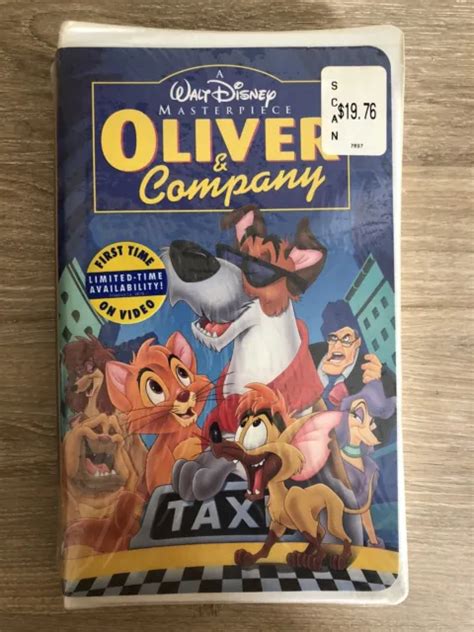 Oliver And Company Vhs 1996 Walt Disney Masterpiece Collection 12