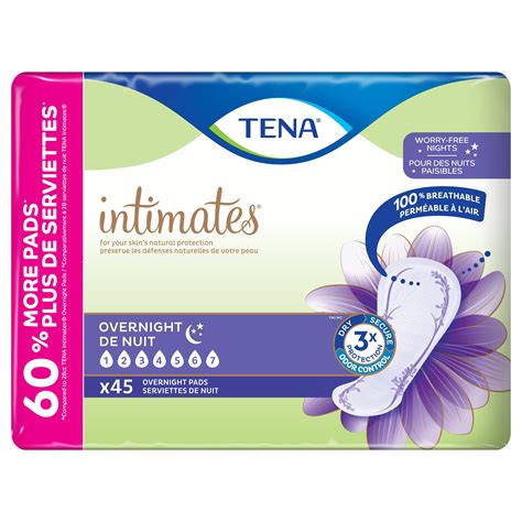 Tena Intimates Overnight Pad 45 Count
