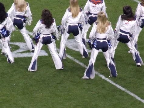 Denver Broncos Cheerleaders Rear View The Broncos Cheerle Flickr