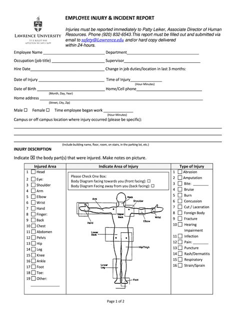 Generic Medical Incident Report Fill Online Printable Fillable