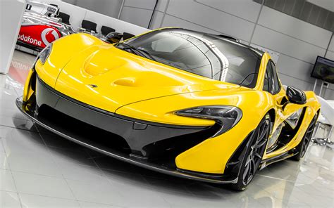 An instant after being launched by a hump in the road at over 100 mph, my view of the sky from the central driving position of the mclaren f1. McLaren P1 Front