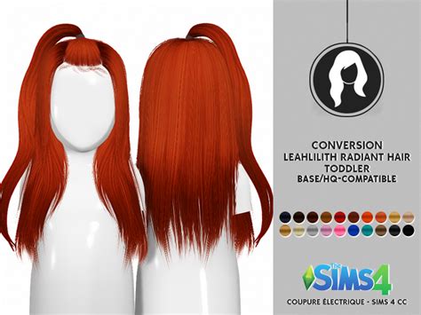 Download Leah Lillith Radiant Hair Sims 4 Cc Redhead Sims Png Image
