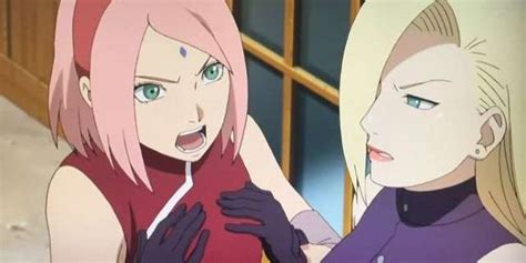 Imagine a character with no nose. Naruto Artwork Imagines One Cursed Sakura x Ino Switch