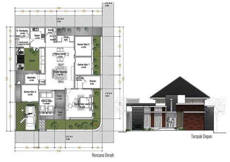 Berikut desain dengan berbagai ukuran yang bisa anda terapkan. Aksesoris 24 Desain Dan Denah Rumah Minimalis 1 Lantai ...