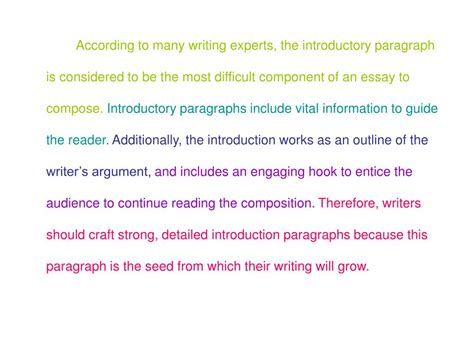 Ppt Introductory Paragraphs Powerpoint Presentation Free Download