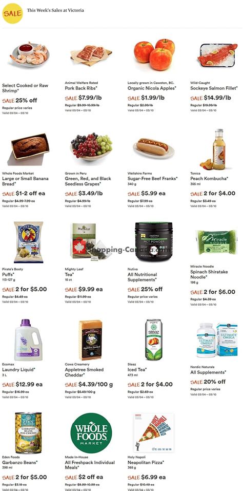 Free $10 prime day credit w/ $10 purchase. Whole Foods Market Canada, flyer - (Special Offer ...