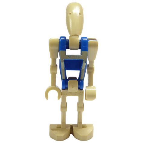 Lego Battle Droid Pilot Blue Torso With Tan Print And One Straight Arm