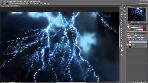 Creating Realistic Lightning Effect In Photoshop Tutorial Youtube
