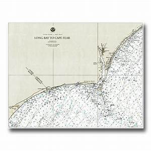 Long Bay To Cape Fear Coast Nautical Chart Islands Art Bookstore