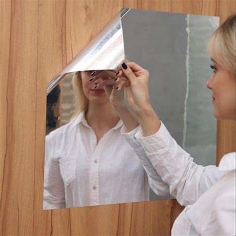 Yumu Ak Ayna Duvar Kartmalar Tam V Cut Ayna Uygulama Haha Ayna