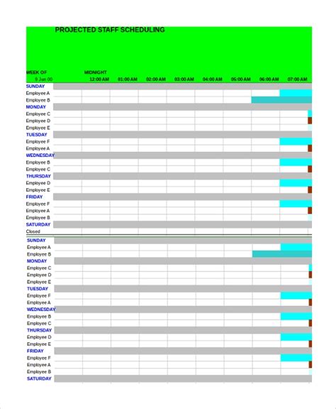 Employee work schedule template pdf : Employee Schedule Templates | 11+ Free Printable Word, Excel & PDF Samples, Formats, Examples
