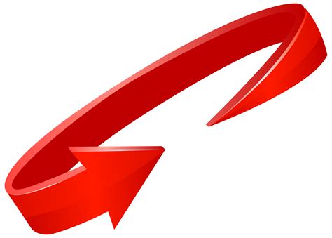 Red Circle Arrow Transparent Png Clip Art Image Gallery