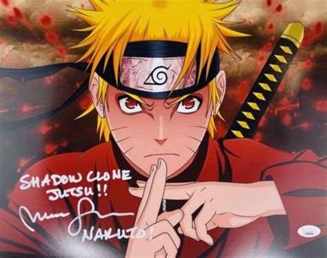 Maile Flanagan Signed Naruto 11x14 Photo Anime Autograph Shipuden Jsa