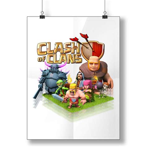 Clash Of Clans Characters Club Poster Myprints