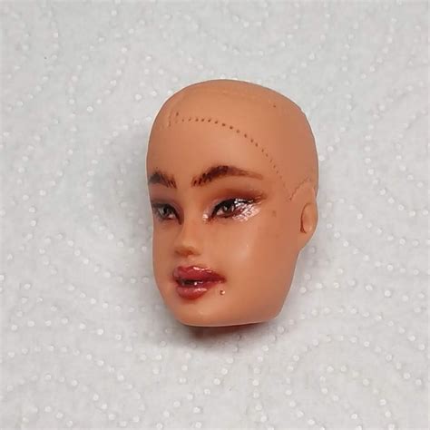 Ooak Barbie Head Repaint Ready For Reroot Custom Doll Etsy