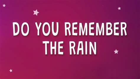 Can You Remember The Rain Tradução