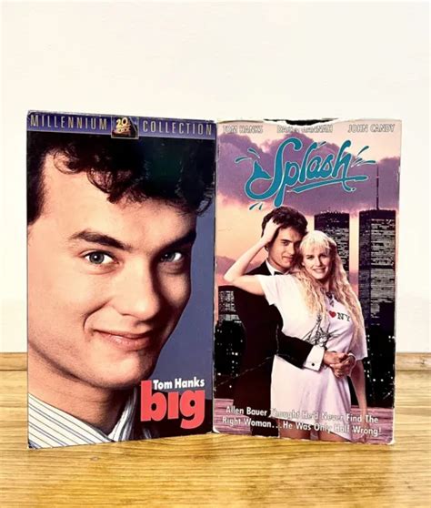 BIG VHS 1988 Splash VHS 1984 Classic 80s Tom Hanks Comedy VHS