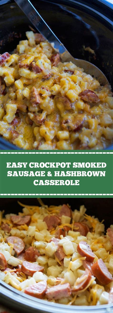 Easy Smoked Sausage And Hashbrown Casserole Food Recipes