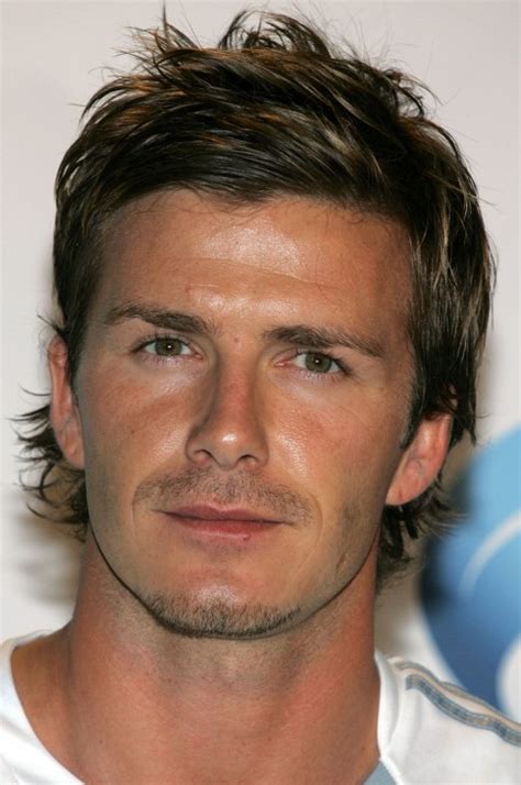 David Beckham Layered Messy Hairstyle Stylish Male Haircut