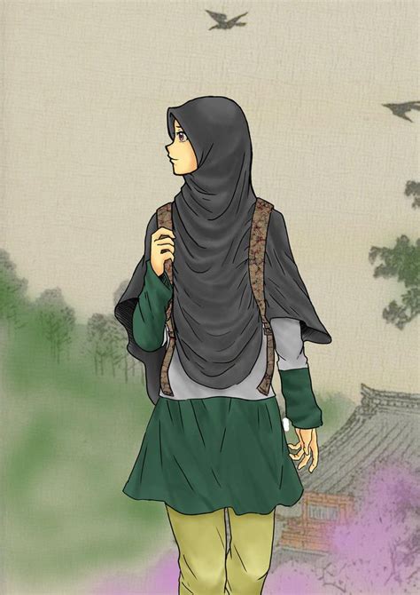 Hijabmuslimahanimedrawing Hijab Cartoon Anime Muslimah Muslim Girls