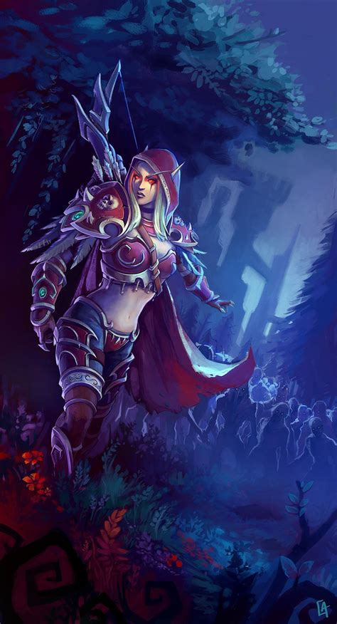 The Dark Lady Sylvanas Warcraft Art World Of Warcraft Game World