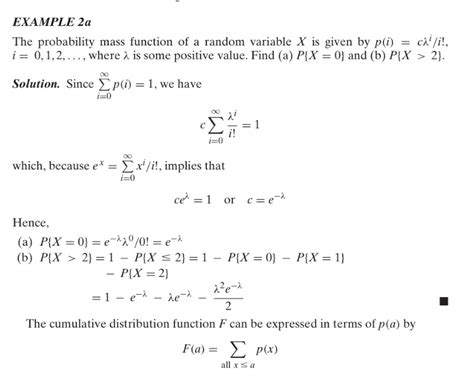 Math Find The Probability Mass Function Of A Random Variable X Math