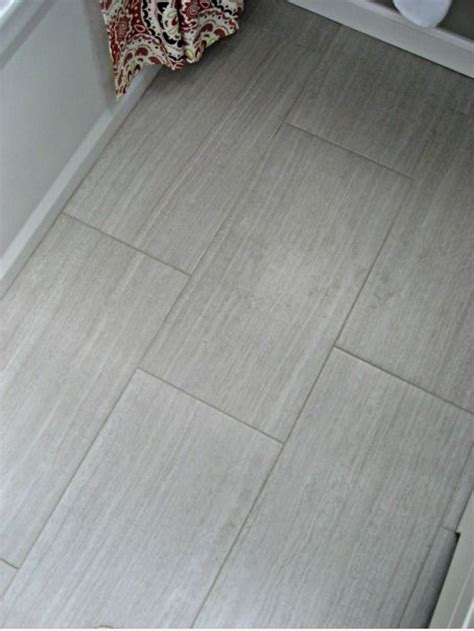 Grey Rectangle Tile Bathroom Flooring Tile Bathroom Bathroom Floor