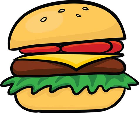 Burger Cartoon Png Clipart Full Size Clipart 5317319 Pinclipart
