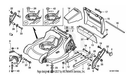 Honda HRM215K4 SDA LAWN MOWER, USA, VIN# MZBB-6500001 Parts Diagram for