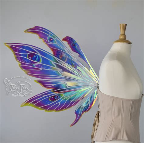 Electric Rainbow Painted Aynia Fairy Wings Listing August 2 At 9pm