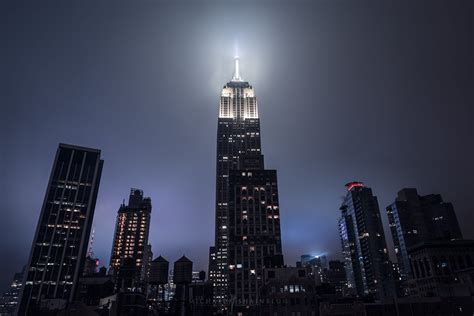 New York City Night Empire State Building Cityscape Photography