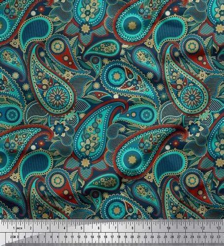 Printed Fabrics Paisley Print Fabrics Manufacturer From Erode