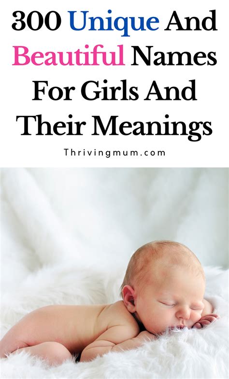 300 Meaningful Names For Girls And Their Meaning Thriving Mum