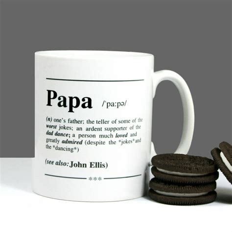 Personalised Papa Definition T Mug By Betsy Jarvis