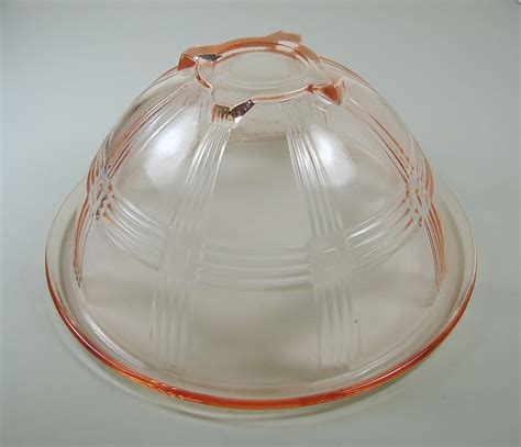 Hazel Atlas Criss Cross Pink Bowl 2