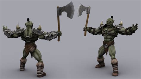 Orc Game Ready Animated Model 3d Model Game Ready Animated Rigged Max