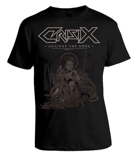 Crisix Against The Odds Black T Shirt Listenable Records