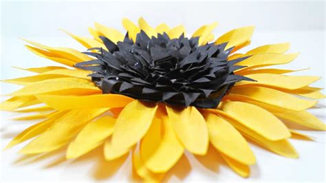 Diy Paper Sunflower Flower For Wall Backdrop Decoration Arts And Crafts