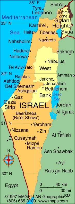 Israel ist ein staat im nahen osten. Israel Karte
