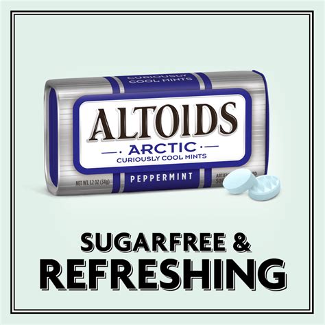 Altoids Arctic Peppermint Sugarfree Mints 12 Oz Pack Of 8 Altoids