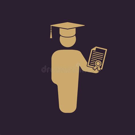 The Graduate With Diploma Icon School And University Learning