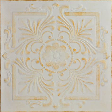 I was floored by the price of the ceiling tiles!!! A La Maison Ceilings Victorian 1.6 ft. x 1.6 ft. Foam Glue ...
