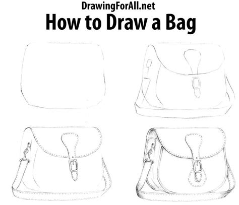 How To Draw A Bag Drawing Bag Object Drawing Drawing Clothes
