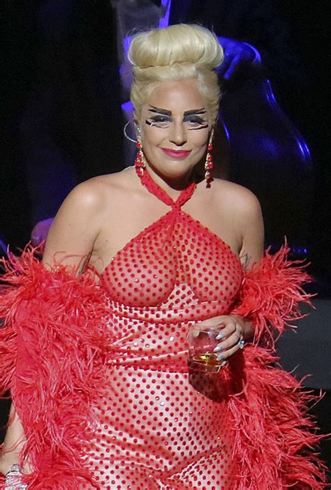 Lady Gaga Goes Braless For Vancouver Jazz Festival Performance Celebrity News Showbiz TV