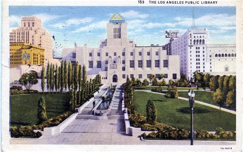 (library cards are not restricted to beverly hills residents, though proof of current address is required to obtain a card). Library Postcards: 1920s The Los Angeles Public Library ...