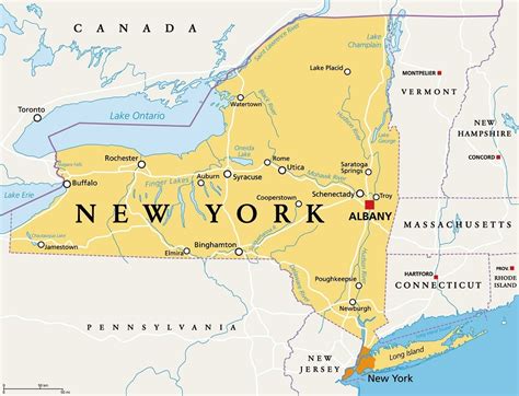 Map Of New York State Cities And Towns