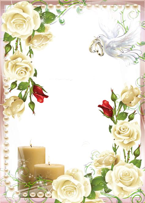 Frame Clipart Wedding Png Clipground